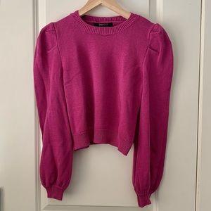 Puff sleeve sweatshirt